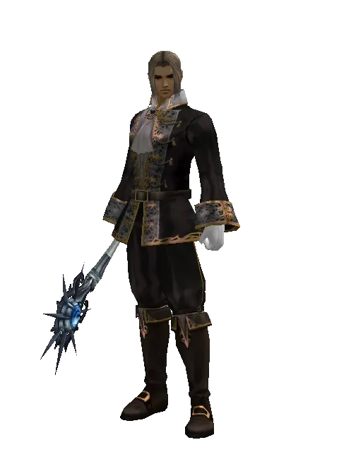 Spiritual Eye on a male Human fighter, front view