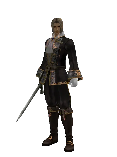 Artisan's Sword on a male Human fighter, front view