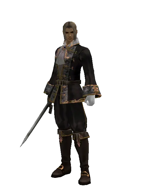 Broadsword on a male Human fighter, front view
