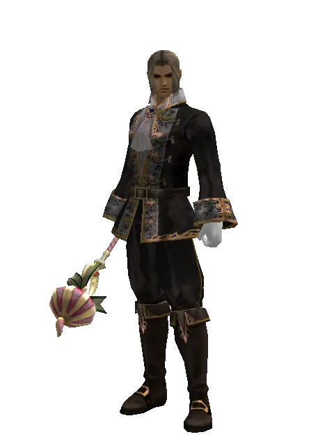 Gatekeeper Transformation Stick on a male Human fighter, front view