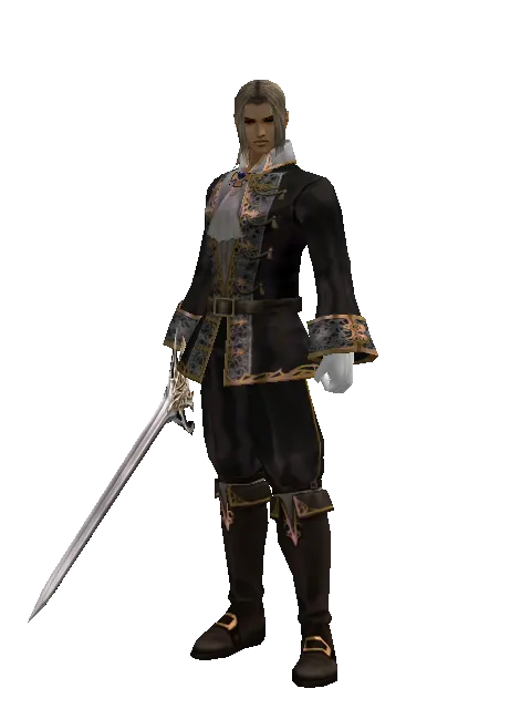 Infinity Blade on a male Human fighter, front view