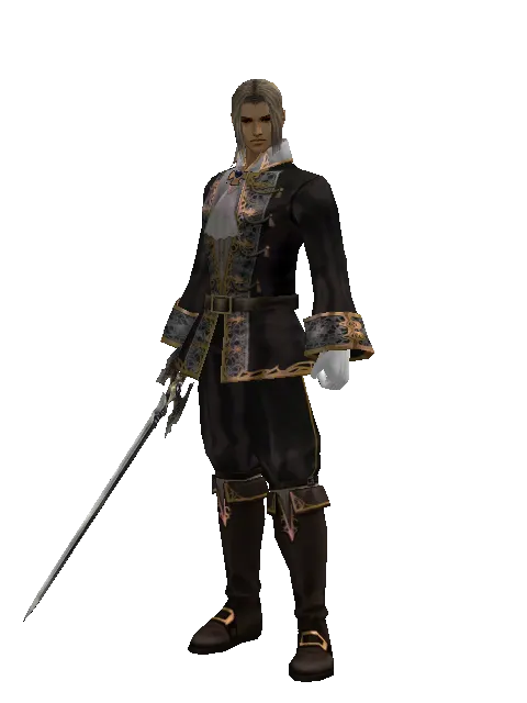 Keshanberk on a male Human fighter, front view