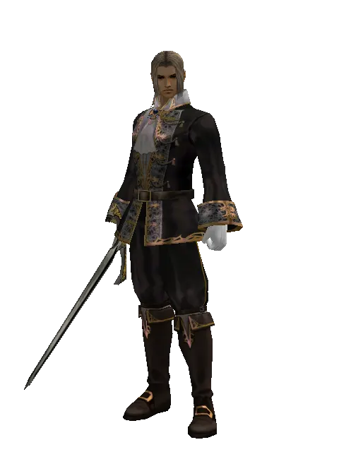 Knight's Sword on a male Human fighter, front view