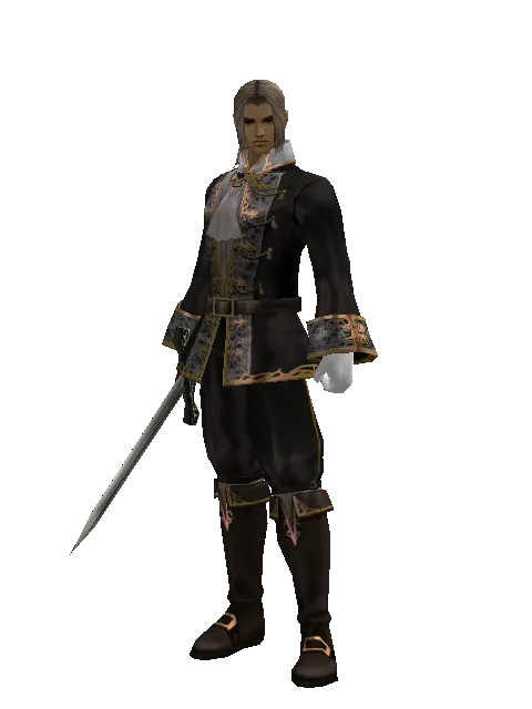 Long Sword on a male Human fighter, front view