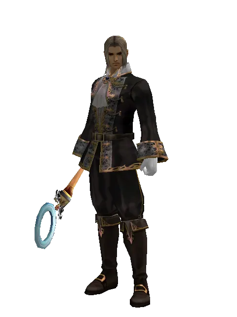 O Stick - 30-day limited period on a male Human fighter, front view