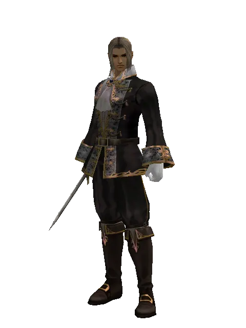 Short Sword on a male Human fighter, front view