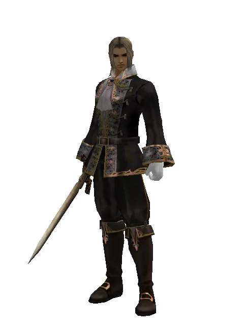 Spinebone Sword on a male Human fighter, front view