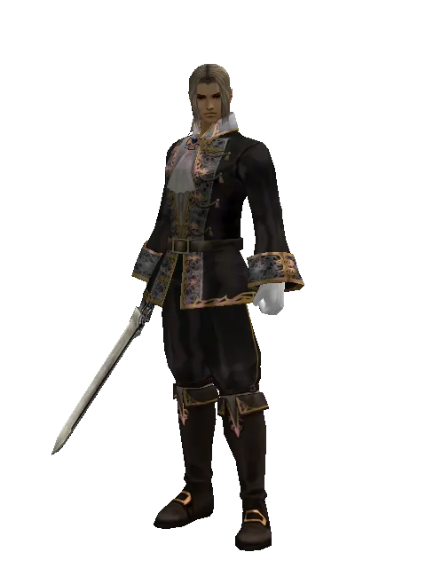 Spirit Sword on a male Human fighter, front view