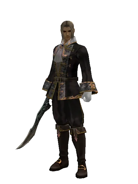 Sword of Limit on a male Human fighter, front view