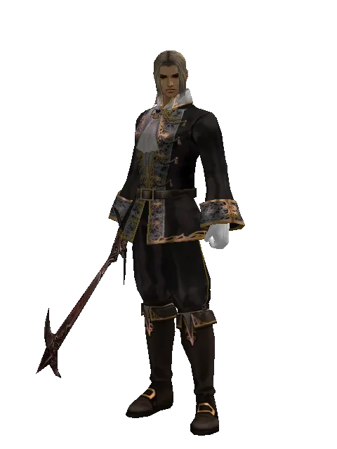 Sword of Nightmare on a male Human fighter, front view