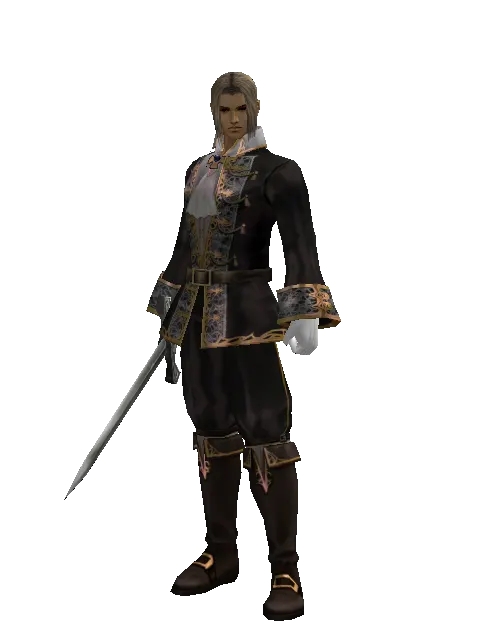 Sword of Reflection on a male Human fighter, front view