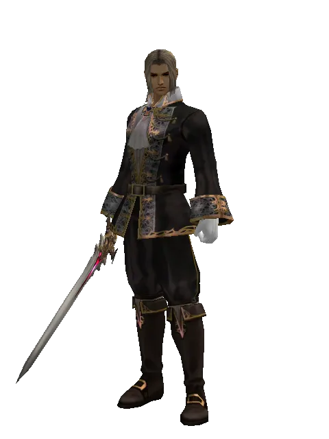 Vesper Sword on a male Human fighter, front view