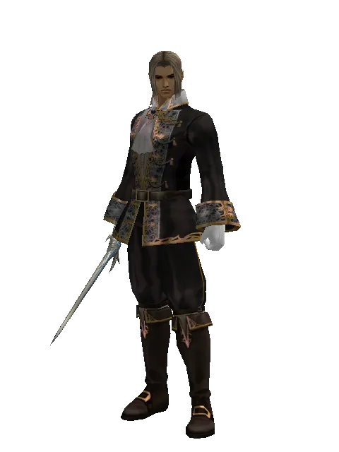 Wizard's Tear on a male Human fighter, front view