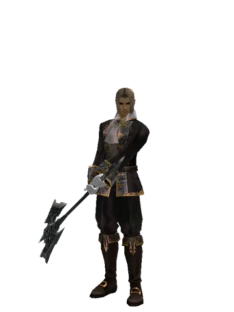Doom Crusher on a male Human fighter, front view