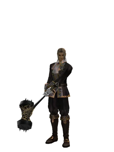 Infinity Crusher on a male Human fighter, front view