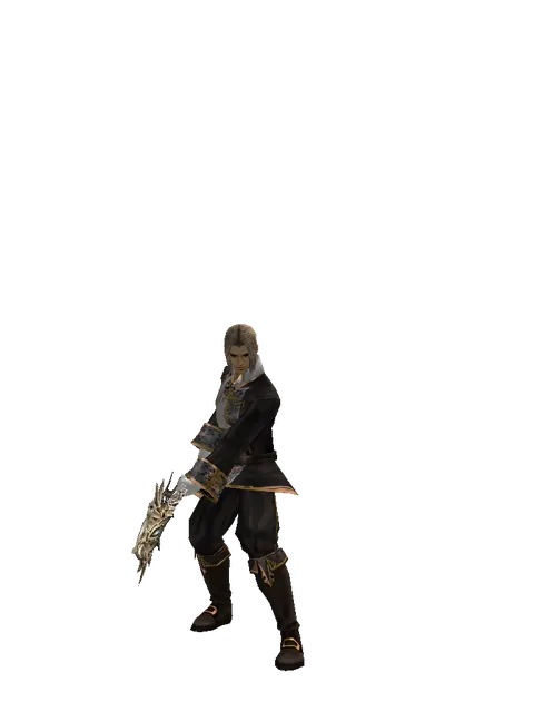 Infinity Scepter on a male Human fighter, front view