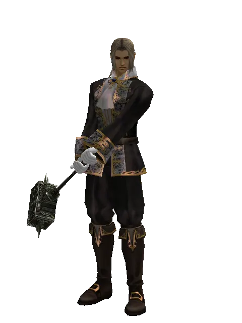Pa'agrian Hammer on a male Human fighter, front view