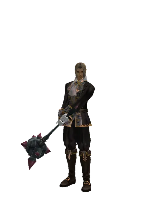 Star Buster on a male Human fighter, front view