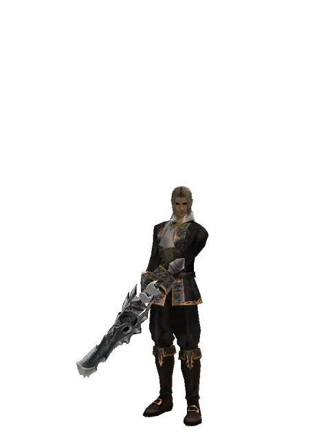 Dragon Slayer on a male Human fighter, front view