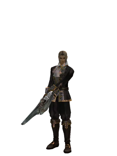 Dynasty Blade on a male Human fighter, front view