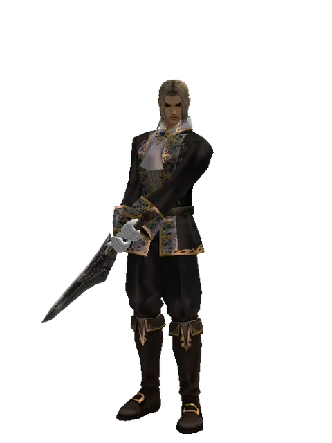 Heavy Sword on a male Human fighter, front view