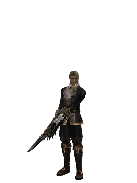 Icarus Heavy Arms on a male Human fighter, front view