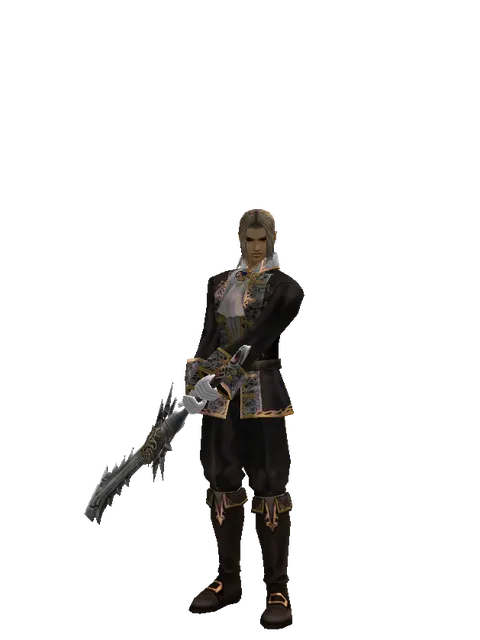 Infinity Cleaver on a male Human fighter, front view