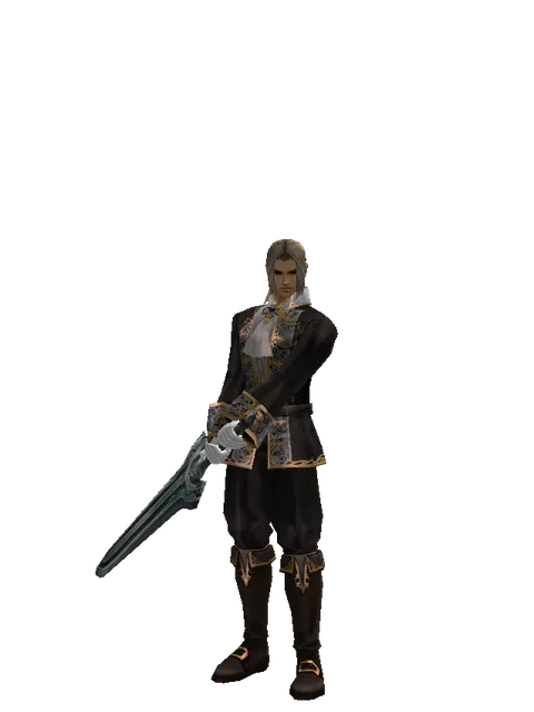 Titan Sword on a male Human fighter, front view