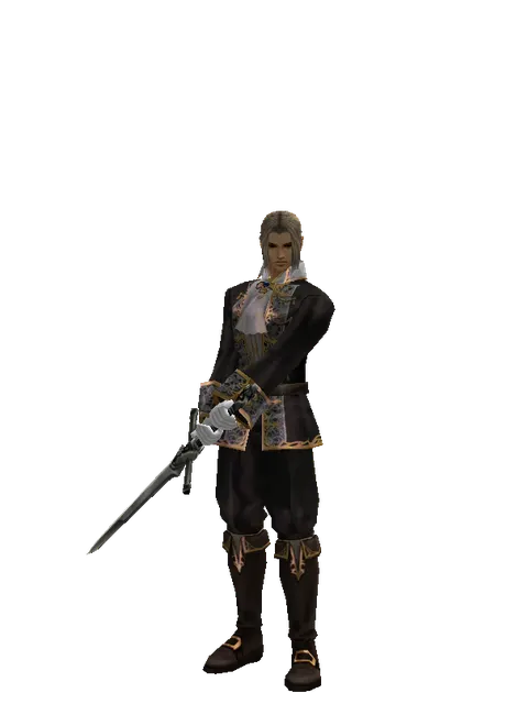 Two-Handed Sword on a male Human fighter, front view