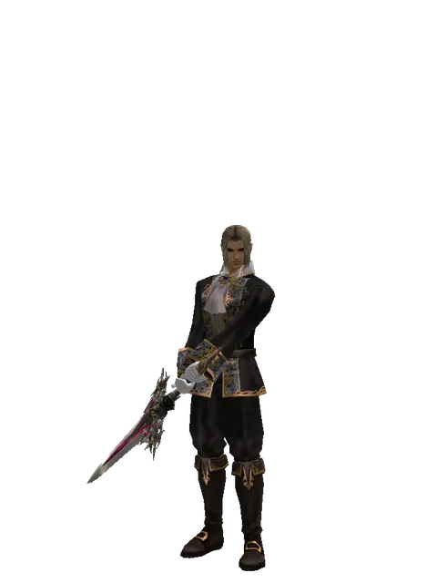 Vesper 2h Sword on a male Human fighter, front view