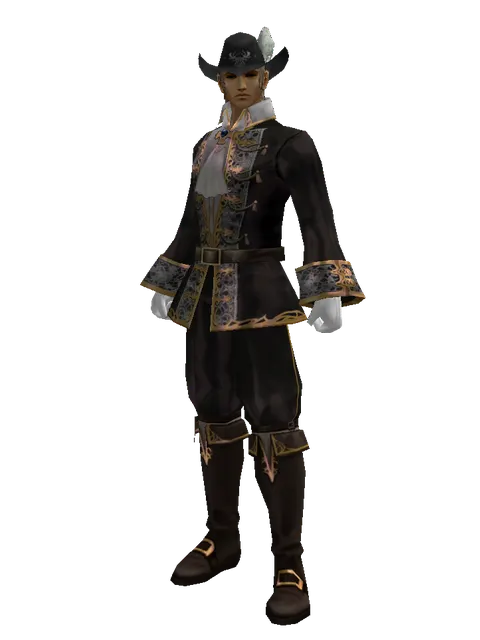 Archer Hat (?) on a male Human fighter, front view