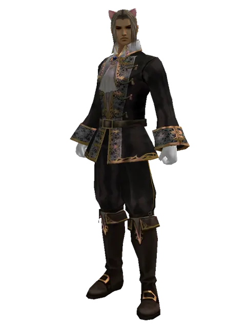 Cat Ear on a male Human fighter, front view