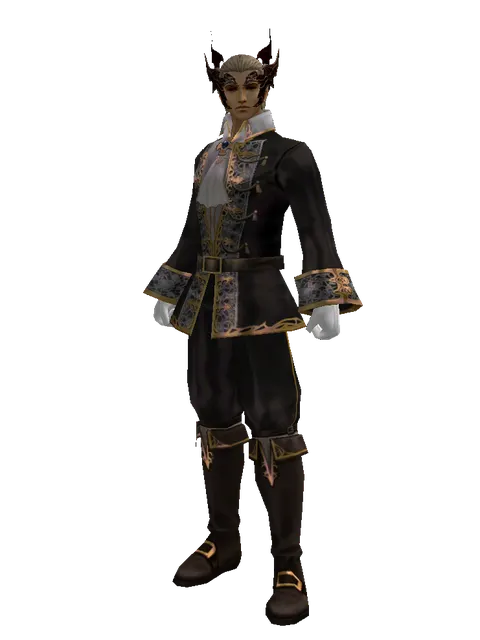 Demon Circlet on a male Human fighter, front view