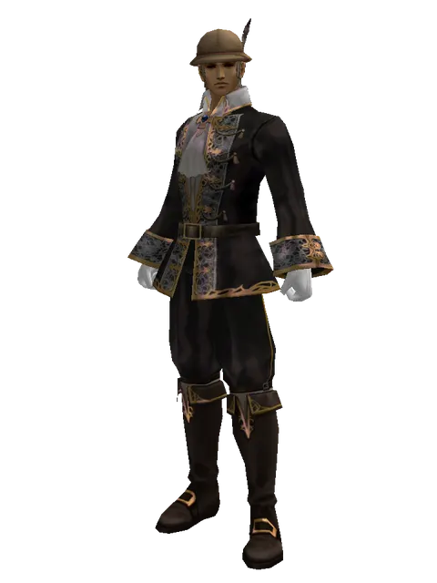 Explorer Hat on a male Human fighter, front view