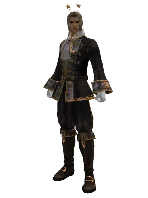 Fairy Antennae on a male Human fighter, front view