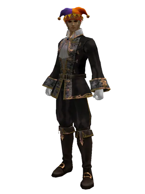 Jester Hat on a male Human fighter, front view