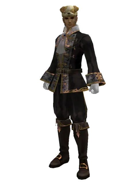 Jindo Hat (?) on a male Human fighter, front view