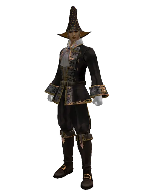 Magic Hat (?) on a male Human fighter, front view