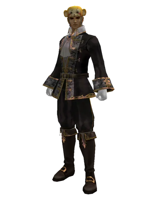 Monkey Hat on a male Human fighter, front view
