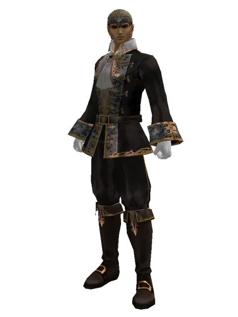 Raid Challenger's Circlet on a male Human fighter, front view