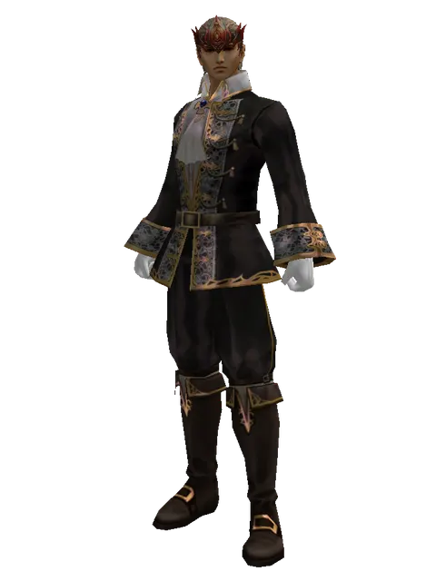 Dion Circlet of the Marksman (?) on a male Human fighter, front view
