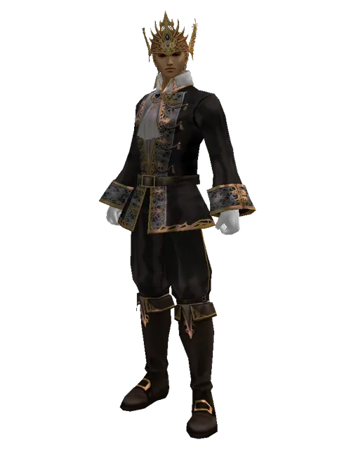 The Lord's Crown on a male Human fighter, front view