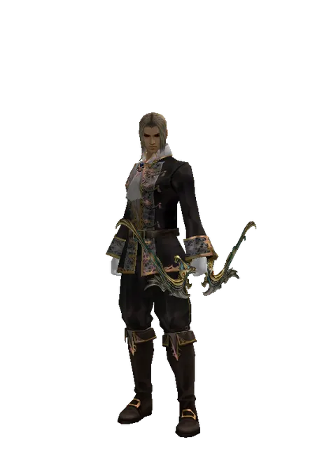 Elemental Bow on a male Human fighter, front view