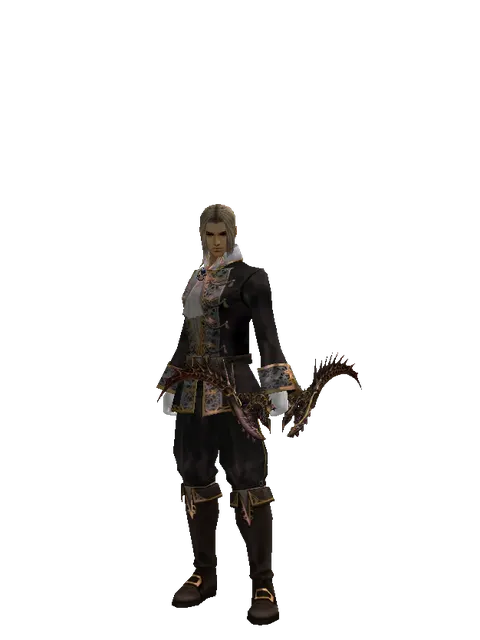 Eminence Bow on a male Human fighter, front view