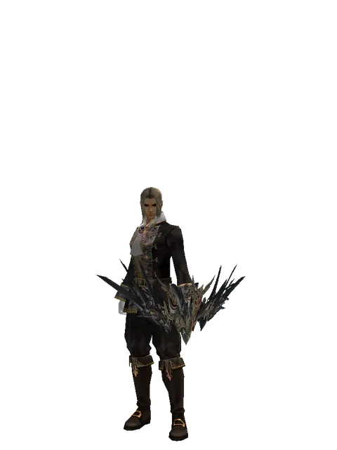 Icarus Spitter on a male Human fighter, front view
