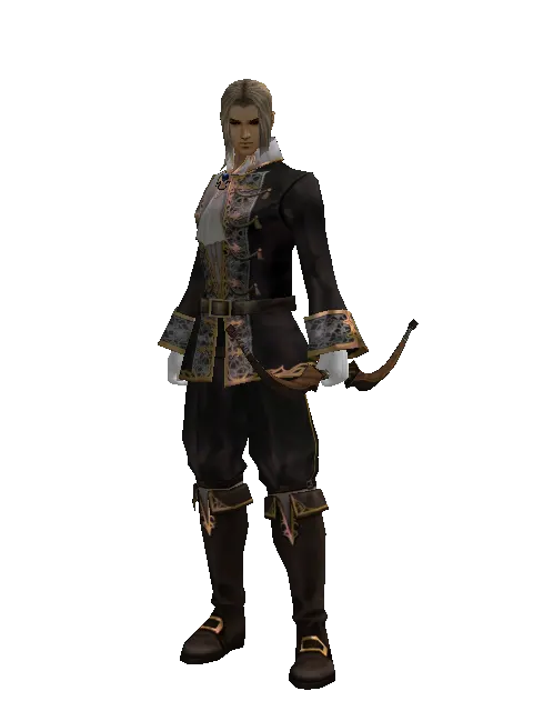 Neti's Bow on a male Human fighter, front view