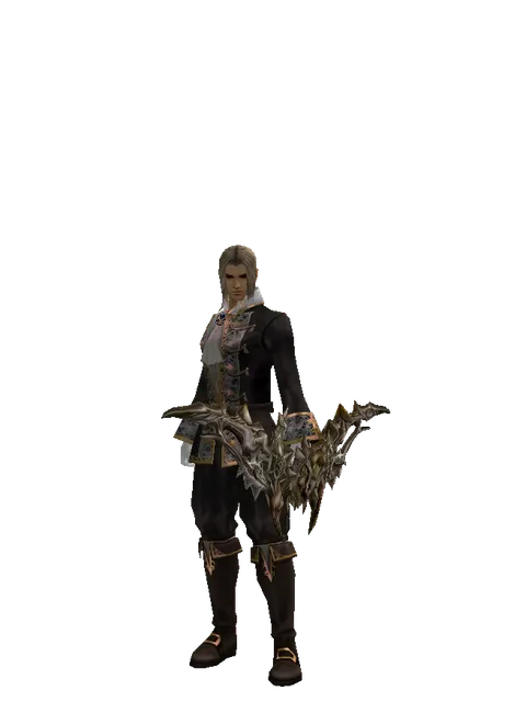 Shyeed's Bow on a male Human fighter, front view