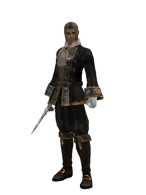 Angel Slayer on a male Human fighter, front view