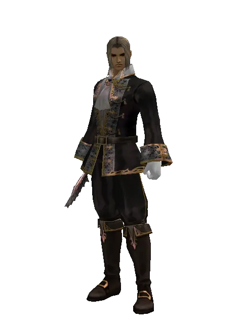 Bloody Orchid on a male Human fighter, front view