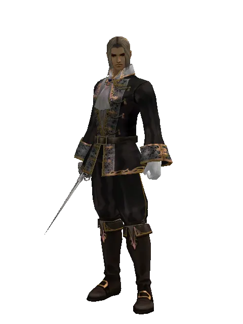 Cursed Maingauche on a male Human fighter, front view